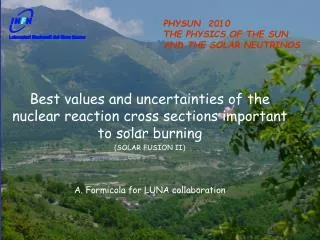 Best values and uncertainties of the nuclear reaction cross sections important to solar burning