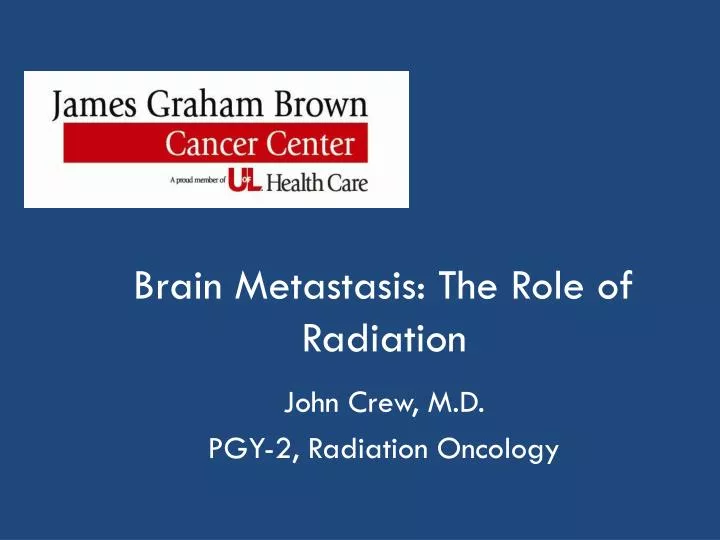 brain metastasis the role of radiation