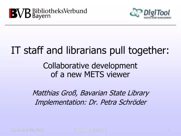 it staff and librarians pull together