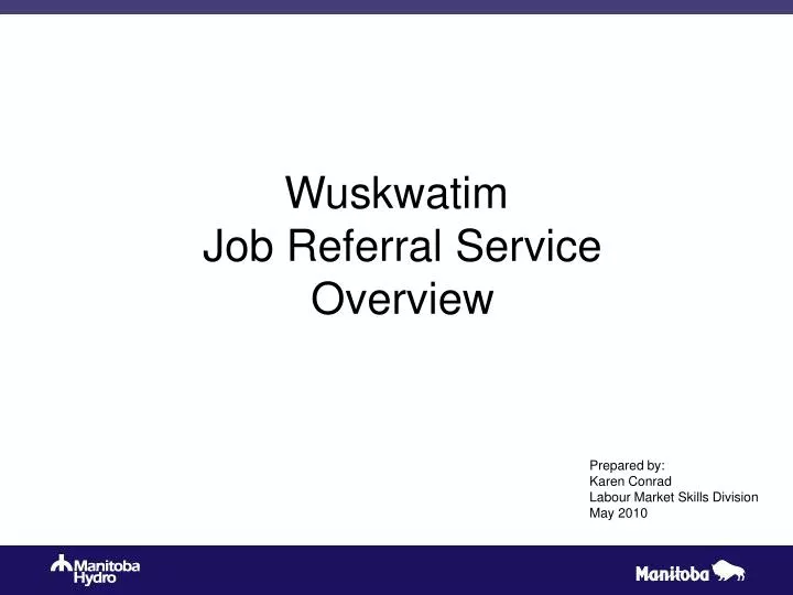 wuskwatim job referral service overview