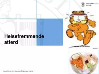 helsefremmende atferd