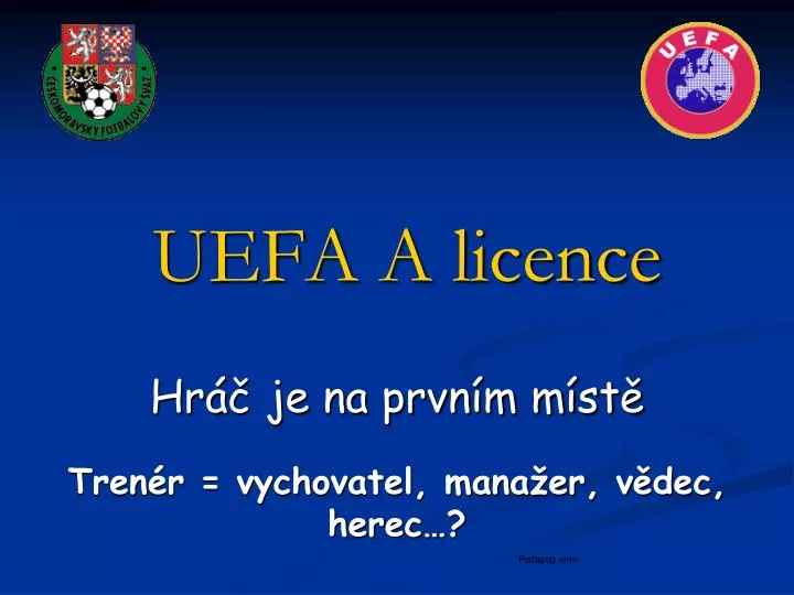 uefa a licence
