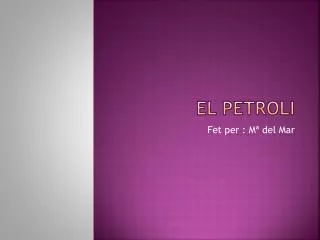 el petroli