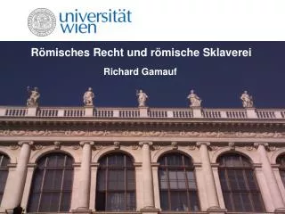 r misches recht und r mische sklaverei