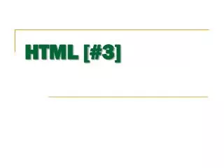 html 3