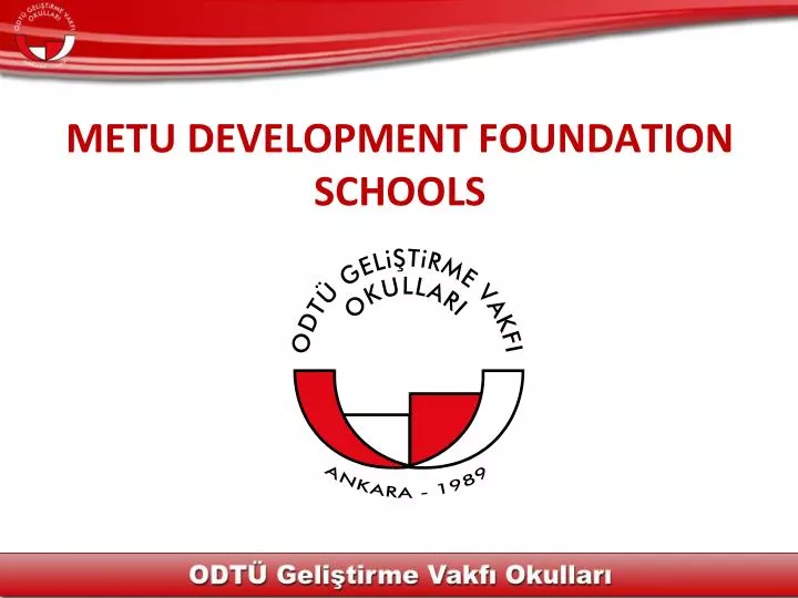 metu development foundation schools