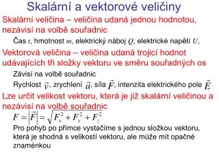 skal rn a vektorov veli iny