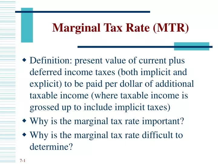 marginal tax rate mtr