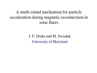 A multi-island mechanism for particle acceleration during magnetic reconnection in solar flares