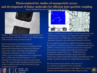 Photoconductivity studies of nanoparticle arrays