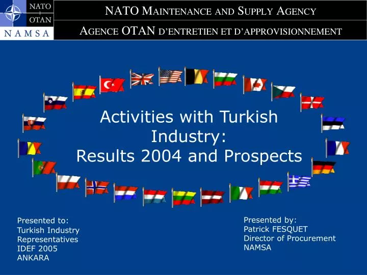 activities with turkish industry results 2004 and prospects