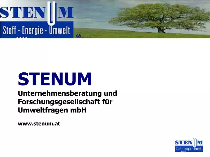 stenum unternehmensberatung und forschungsgesellschaft f r umweltfragen mbh www stenum at