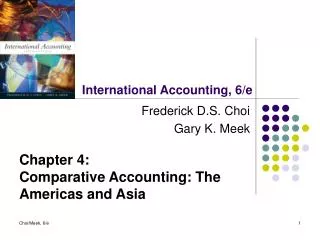 International Accounting, 6/e