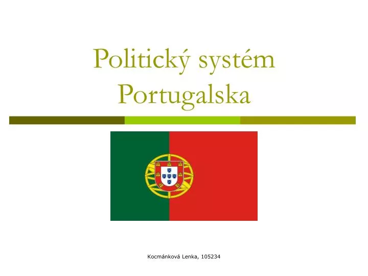 politick syst m portugalska