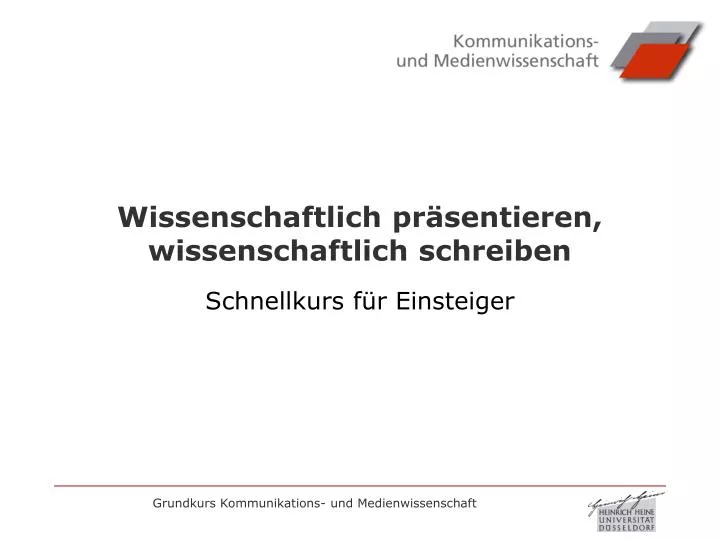 wissenschaftlich pr sentieren wissenschaftlich schreiben