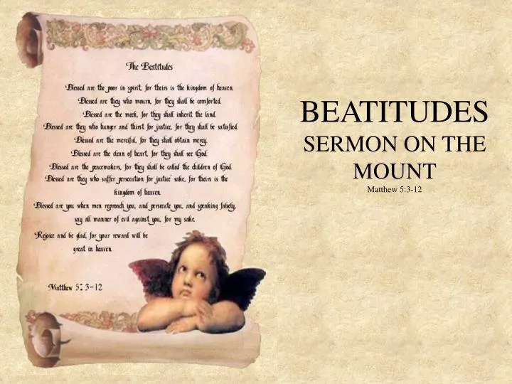beatitudes sermon on the mount matthew 5 3 12
