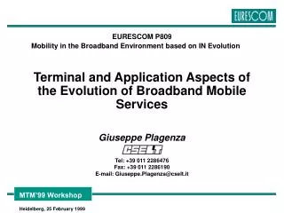 Terminal and Application Aspects of the Evolution of Broadband Mobile Services