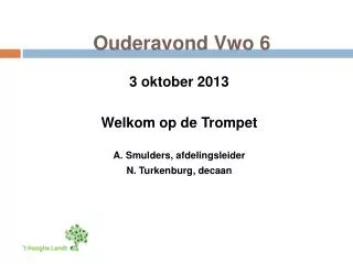 ouderavond vwo 6