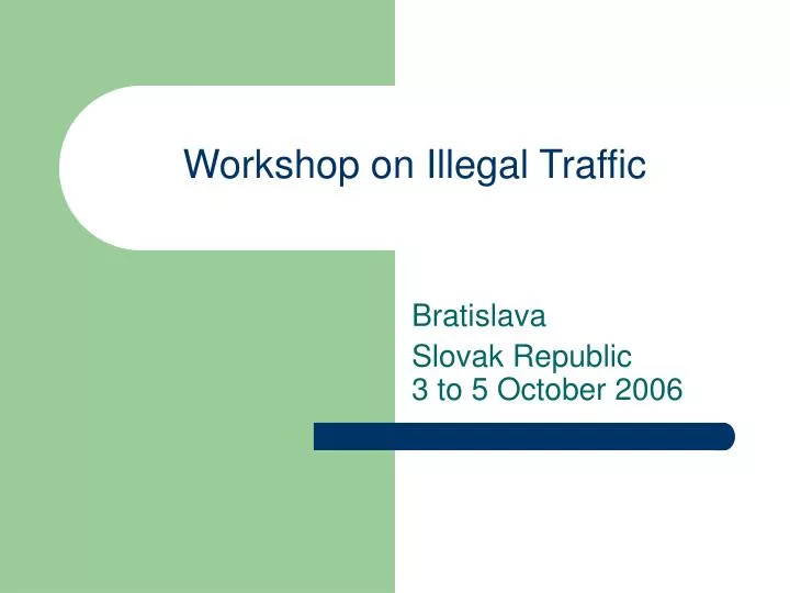 workshop on illegal traffic