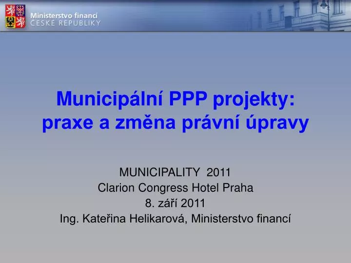 municip ln ppp projekty praxe a zm na pr vn pravy