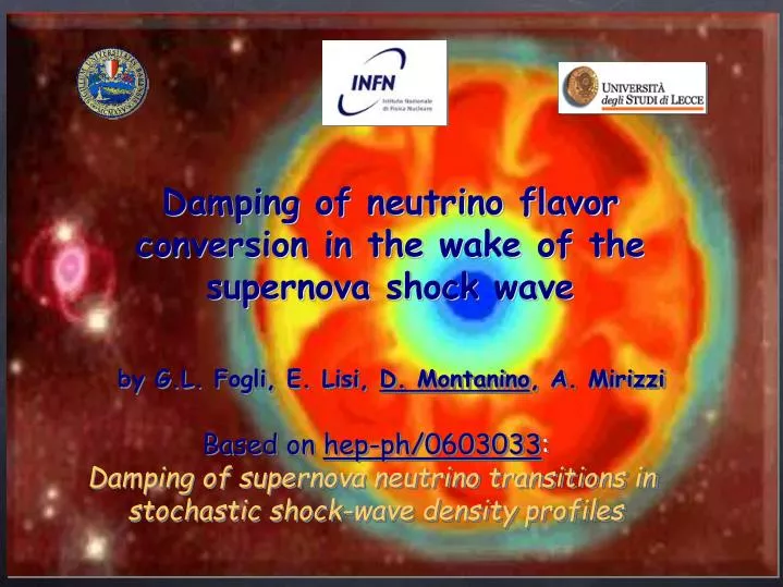 damping of neutrino flavor conversion in the wake of the supernova shock wave