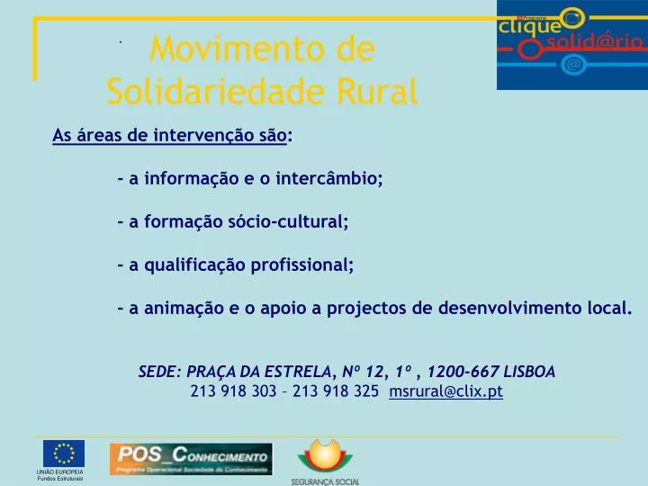 movimento de solidariedade rural