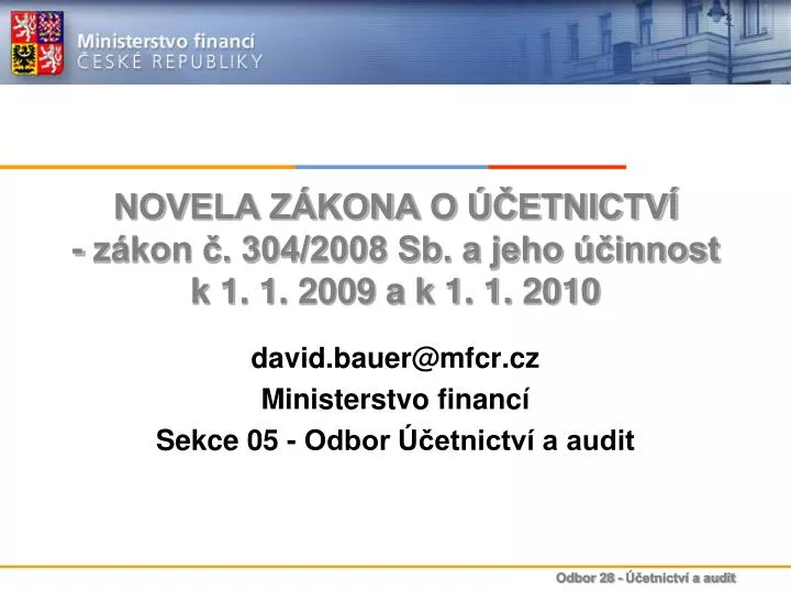 novela z kona o etnictv z kon 304 2008 sb a jeho innost k 1 1 2009 a k 1 1 2010