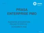 PRASA ENTERPRISE PMO - slide 1