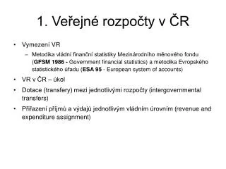 1 ve ejn rozpo ty v r