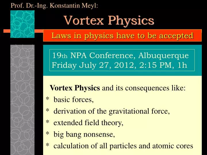 vortex physics