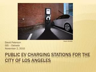 Public EV Charging Stations for the city of los angeles