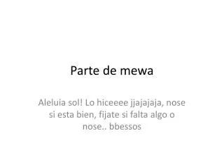 parte de mewa