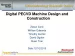 Innovative PECVD Machine Design for Nanotechnology Applications - slide 1