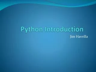 Python Introduction