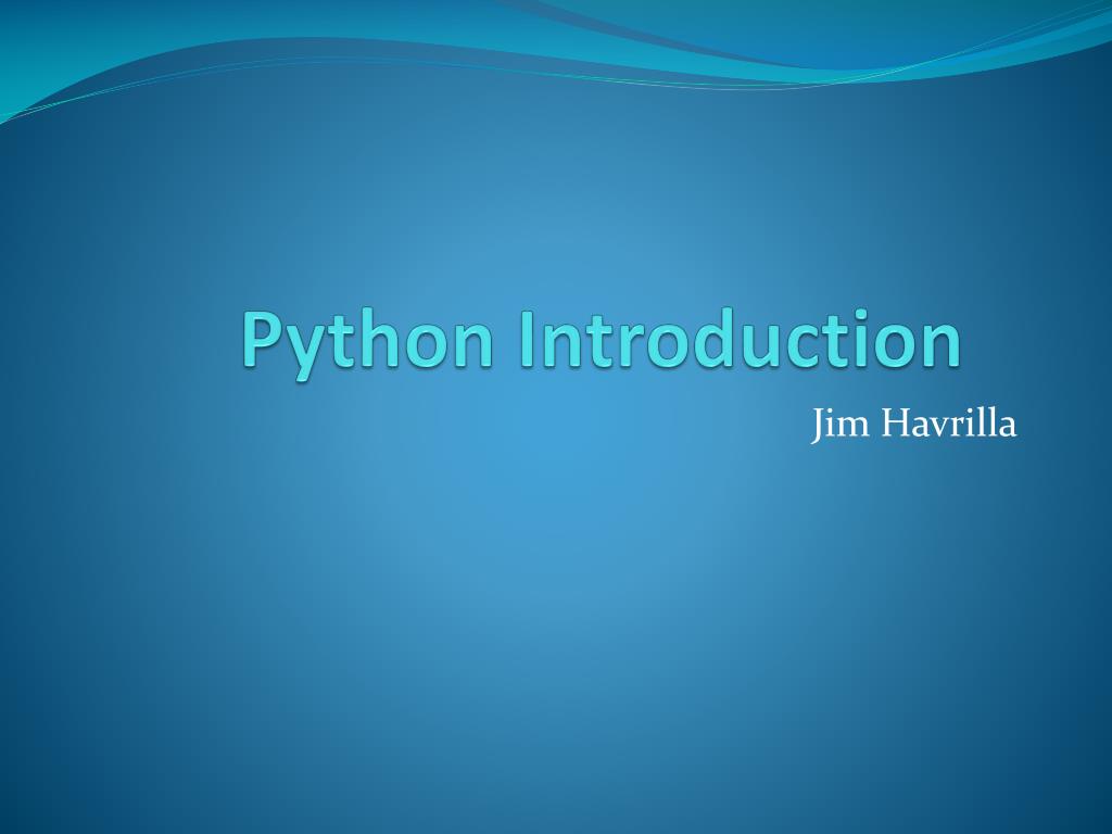 PPT - Python Introduction PowerPoint Presentation, free download - ID ...