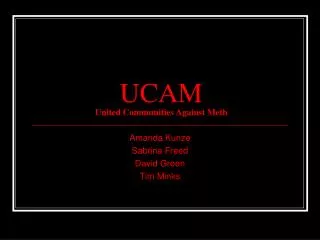 UCAM United Communities Against Meth