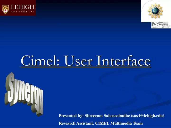 cimel user interface