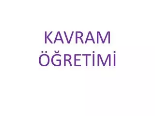 kavram ret m