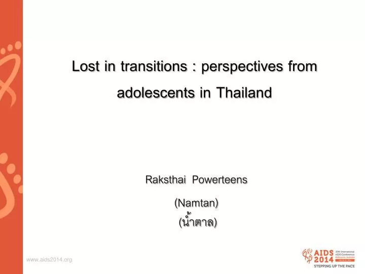 lost in transitions perspectives from adolescents in thailand