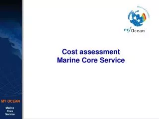 Cost assessment Marine Core Service