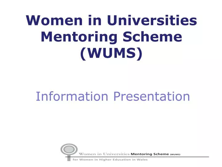 women in universities mentoring scheme wums