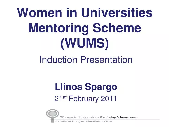 women in universities mentoring scheme wums