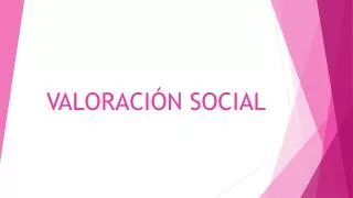 valoraci n social