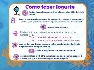 como fazer iogurte