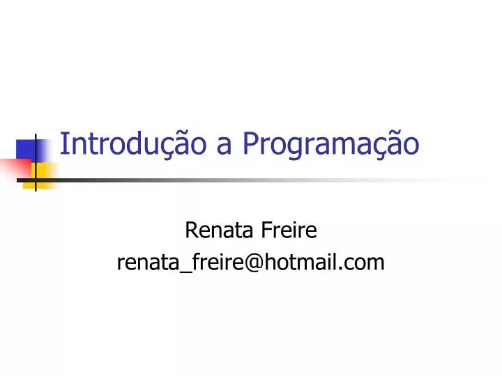 introdu o a programa o