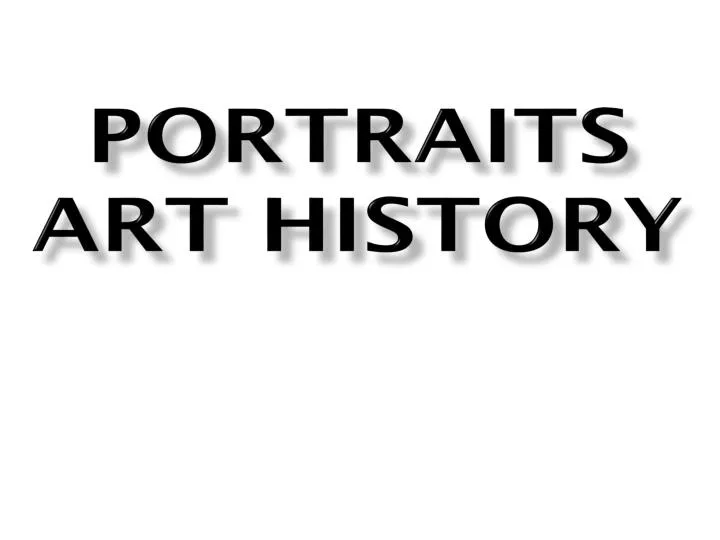 portraits art history