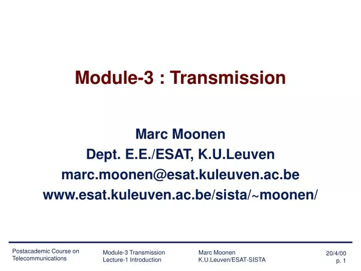 module 3 transmission