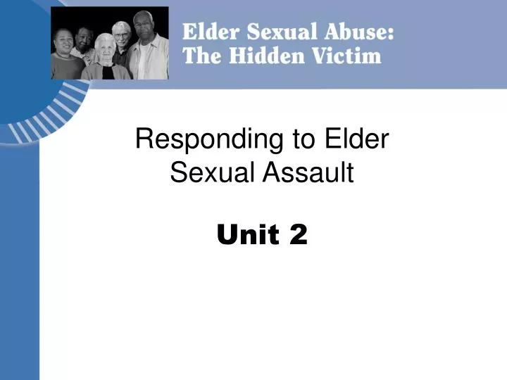 responding to elder sexual assault