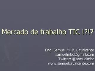 mercado de trabalho tic