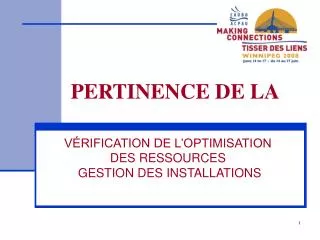 pertinence de la